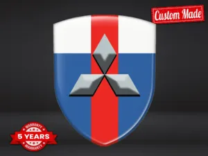 Mitsubishi Emblema Con Relieve Alta Calidad Profesional Personalizable